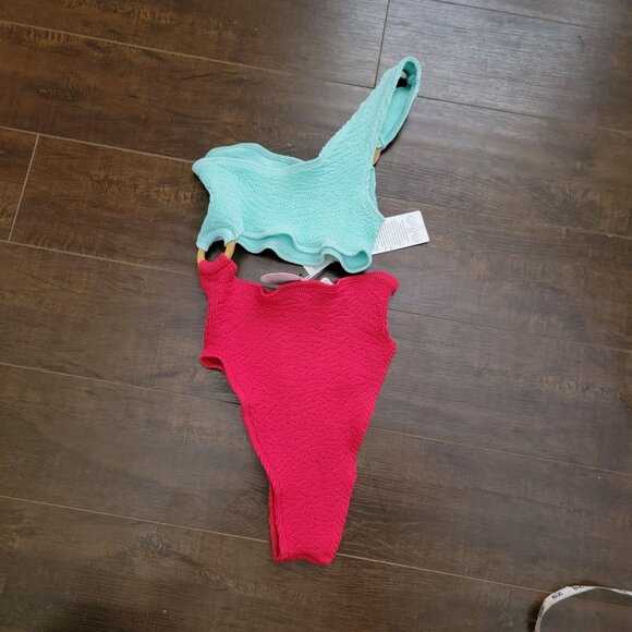 Free People x Cleonie Shell Maillot One Piece Swimsuit Womens Beach Luxury - Picture 3 of 6